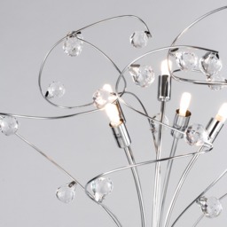 Lila Floor Lamp, Chrome - thumbnail 6