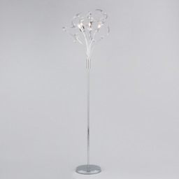 Lila Floor Lamp, Chrome - thumbnail 4