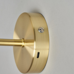 Suzie Rechargeable Wall Light, Brass - thumbnail 7