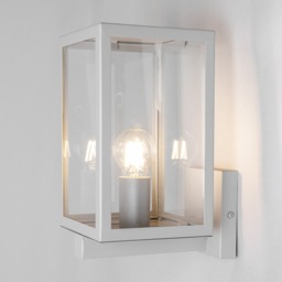 Mateo Glass Panel Outdoor Wall Light, Silver - thumbnail 4