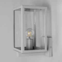 Mateo Glass Panel Outdoor Wall Light, Silver - thumbnail 5