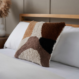Abstract Tufted Cushion, Natural - thumbnail 1