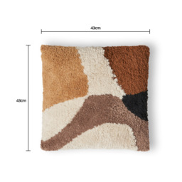 Abstract Tufted Cushion, Natural - thumbnail 7