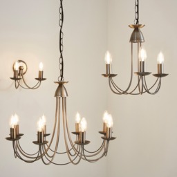 Marilyn 8 Light Chandelier, Pewter - thumbnail 7