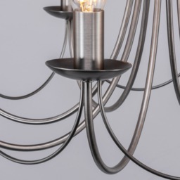 Marilyn 8 Light Chandelier, Pewter - thumbnail 6