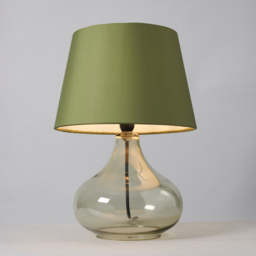 Clarise Glass Table Lamp, Bottle Green - thumbnail 5