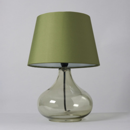 Clarise Glass Table Lamp, Bottle Green - thumbnail 6