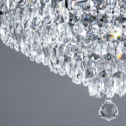 Elsa Crystal Diamond Effect Flush Ceiling Light, Chrome - thumbnail 7