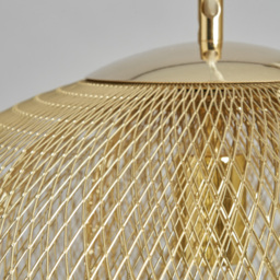 Georgia Tiered Mesh Ceiling Pendant, Gold - thumbnail 6