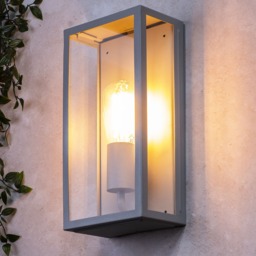 Stratus Outdoor Wall Light, Silver - thumbnail 3