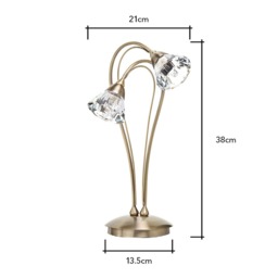 Marianne Table Lamp, Antique Brass - thumbnail 9