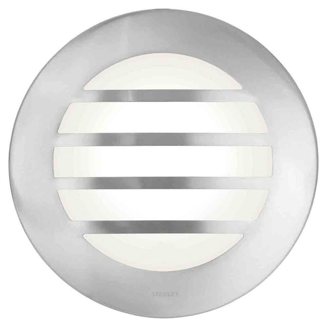 Stanley Tahoe Outdoor Circular Wall or Ceiling Light with Slats, Steel - image 1