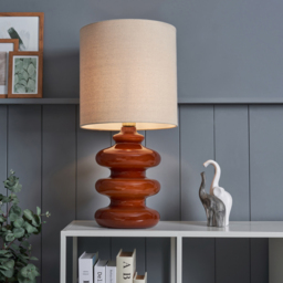 Annabelle Wobble Table Lamp, Cognac - thumbnail 3