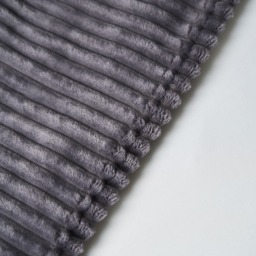 Luxury Ribbon Velvet Throw, Grey - thumbnail 6