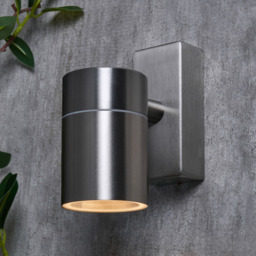 Jared Outdoor Up or Down Wall Light, Stainless Steel - thumbnail 3