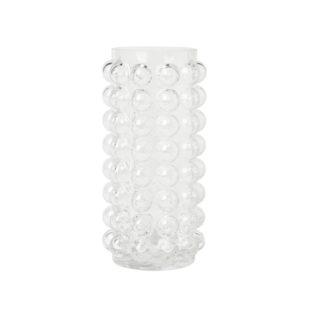 Small Bobble Glass Vase, Clear - image 1