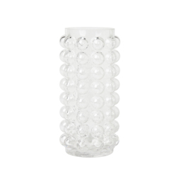 Small Bobble Glass Vase, Clear - thumbnail 1