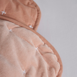 Cross Stitch Quilted Bedspread, Pink - thumbnail 4