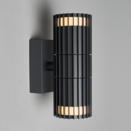 Zeb Outdoor Up and Down Wall Light, Anthracite - thumbnail 4