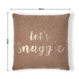 Lets Snuggle Cushion, Brown - thumbnail 8