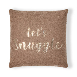 Lets Snuggle Cushion, Brown - thumbnail 4