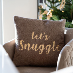 Lets Snuggle Cushion, Brown - thumbnail 3