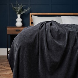 Chenille Throw, Charcoal - thumbnail 1