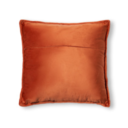 Plain Cushion with Flange Edge, Terracotta - thumbnail 5