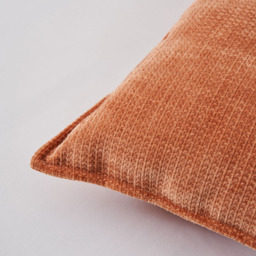 Plain Cushion with Flange Edge, Terracotta - thumbnail 4