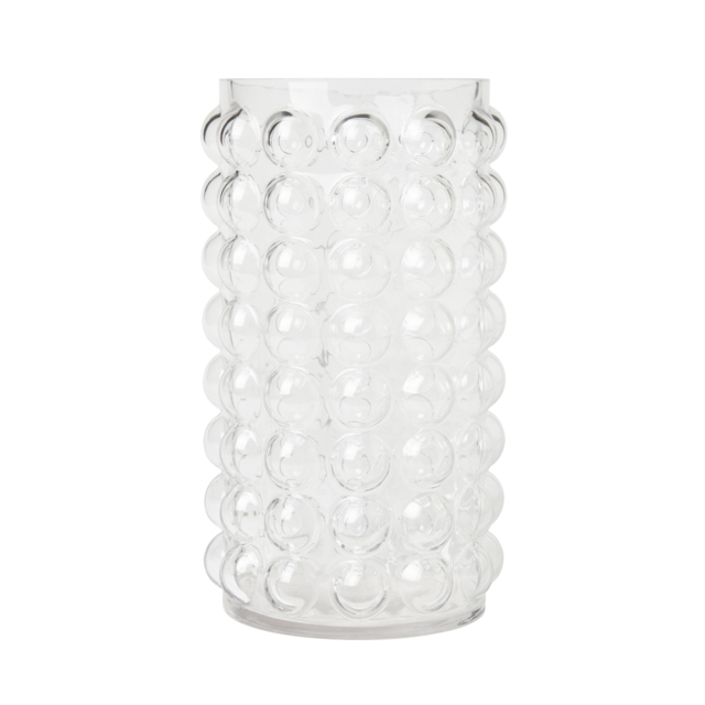Medium Bobble Glass Vase, Clear - image 1