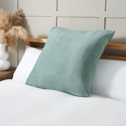 Large Microfleece Cushion, Silt Green