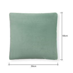 Large Microfleece Cushion, Silt Green - thumbnail 6