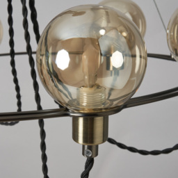 Soho Semi Flush Ceiling Light, Satin Nickel - thumbnail 6