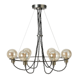 Soho Semi Flush Ceiling Light, Satin Nickel - thumbnail 8