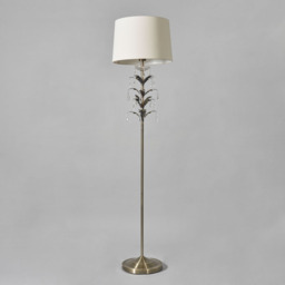 Paisley Floor Lamp, Antique Brass - thumbnail 5