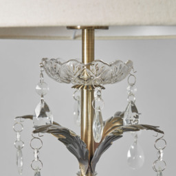 Paisley Floor Lamp, Antique Brass - thumbnail 6