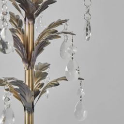 Paisley Floor Lamp, Antique Brass - thumbnail 7