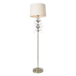 Paisley Floor Lamp, Antique Brass - thumbnail 9