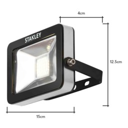 Stanley Zurich Outdoor 10 Watt LED Flood Light, Warm White, Black - thumbnail 5
