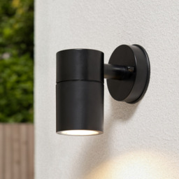 Burwick Outdoor Single Up Or Down Wall Light, Black - thumbnail 3