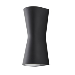 Melby Outdoor Egg Timer Style LED Up and Down Wall Light, Anthracite