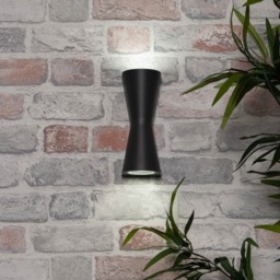 Melby Outdoor Egg Timer Style LED Up and Down Wall Light, Anthracite - thumbnail 3