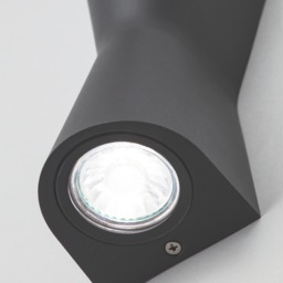 Melby Outdoor Egg Timer Style LED Up and Down Wall Light, Anthracite - thumbnail 6