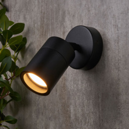 Jared Single Outdoor Wall Light, Black - thumbnail 6