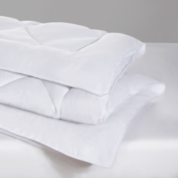 13.5 Tog Dreamy Nights Eco-Friendly Recycled Single Duvet, White - thumbnail 3