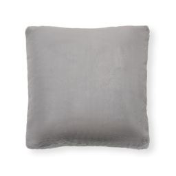 Faux Fur Cushion, Grey - thumbnail 3
