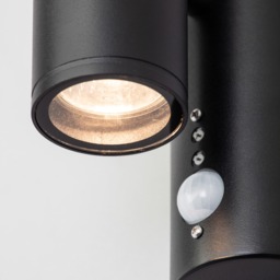 Delting Up and Down Outdoor Wall Light with PIR Sensor, Black - thumbnail 6