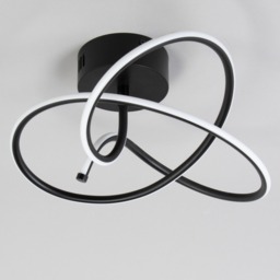 Glow Whirly Ceiling Light, Matte Black - thumbnail 5