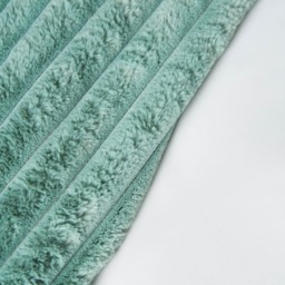 Jumbo Cord Throw with Plain Velvet Backing, Silt Green - thumbnail 5