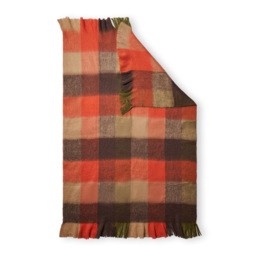 Wool Mix Check Throw, Multi - thumbnail 3